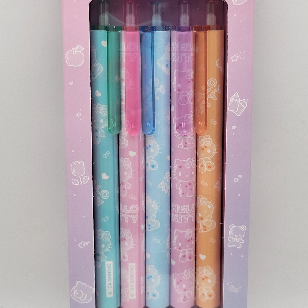 Hello Kitty 50th Anniversary 5-Pack Gel Pens - Picture 3 of 6